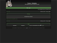 Tablet Screenshot of forum.wyldeside.com